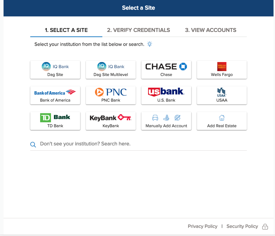 FastLink 3.0 Yodlee Developer Portal