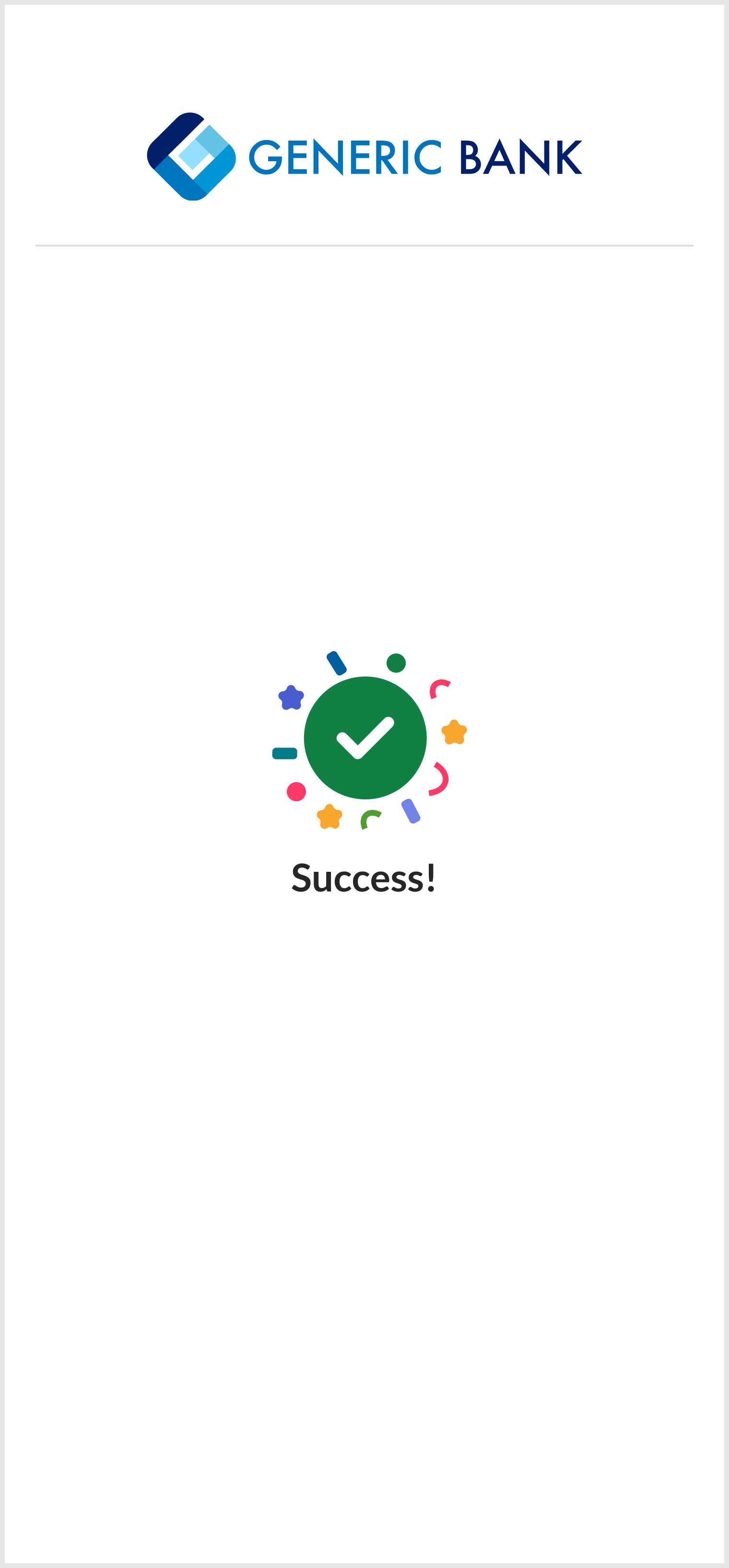 FastLink Success screen - Enhanced