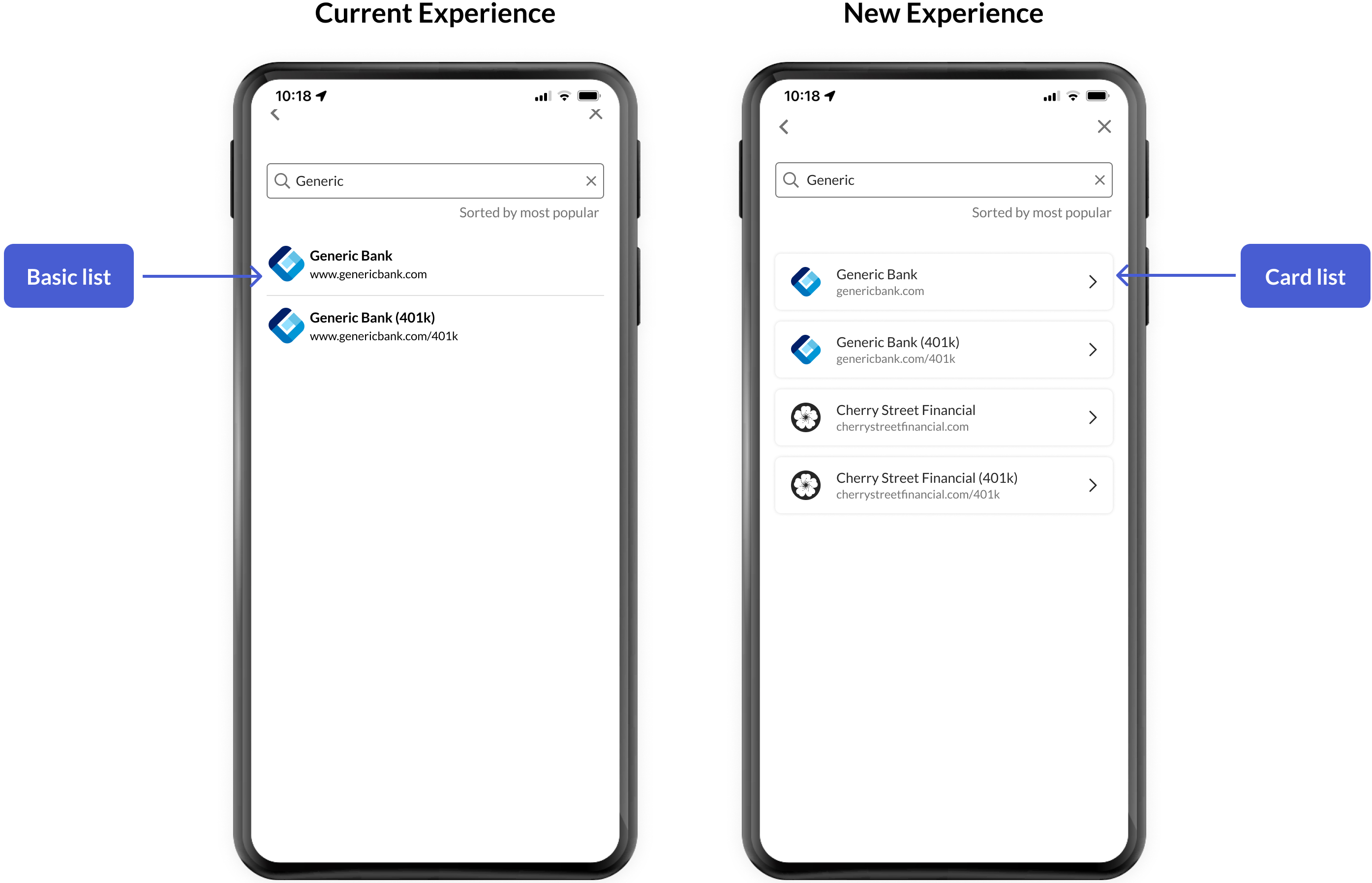 FastLink 4 - Search screen